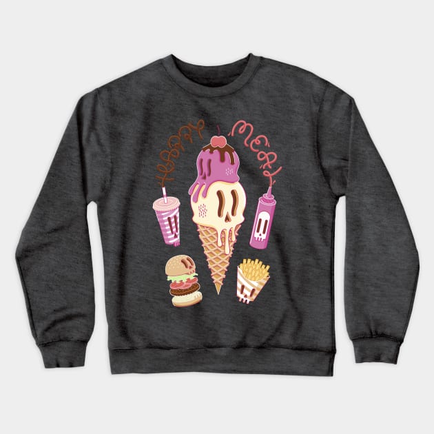 Not So Happy Meal Crewneck Sweatshirt by bjadddni